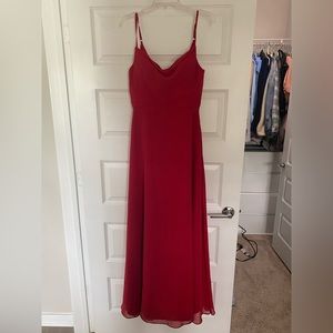 Azazie Red Bridesmaids Dress